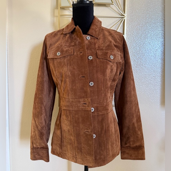 Eddie Bauer Women's Suede Jacket size  XS - Picture 2 of 7